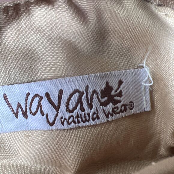 Wayan Natural Wear Round Crochet Evil Eye Shoulder Crossbody Bag Fringe Zip 7" - Picture 5 of 10